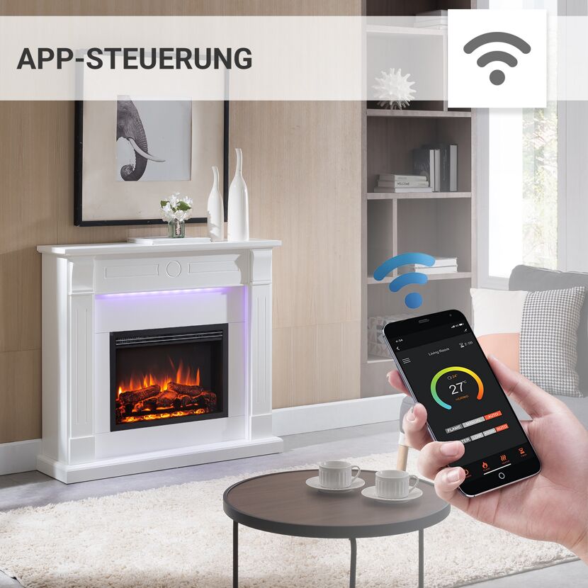 Elektrokamin, Steuerung per App