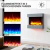 Elektrokamin mit drei verschiedenen Flammenfarben