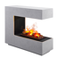 Verkleinertes Bild von Elektro-Standkamin 'Cassiopeia' betongrau Optimyst-LED-Flammenillusion Wassernebel 360° Flammen-Blick 40 x 110 x 95 cm