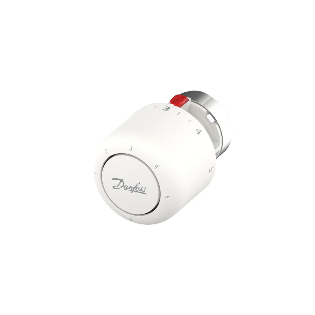 Weißer Heizkörperthermostat Danfoss