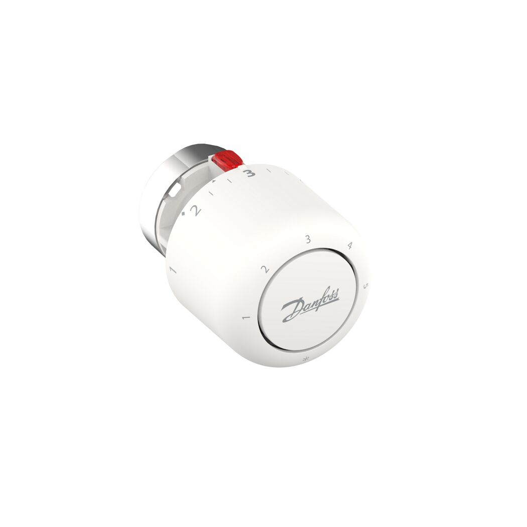 Weißer Heizkörperthermostat Danfoss