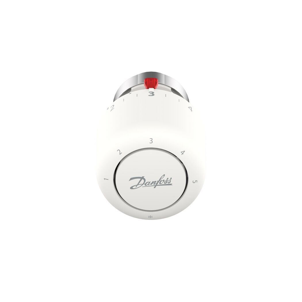 Weißer Heizkörperthermostat Danfoss