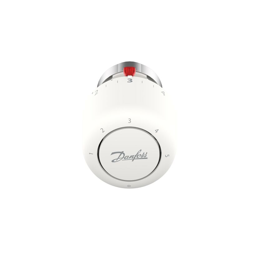 Weißer Heizkörperthermostat Danfoss