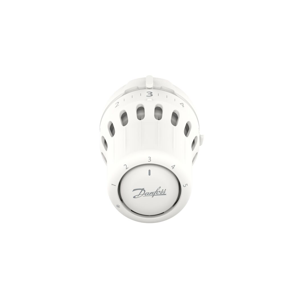 Weißer Heizkörperthermostat Danfoss