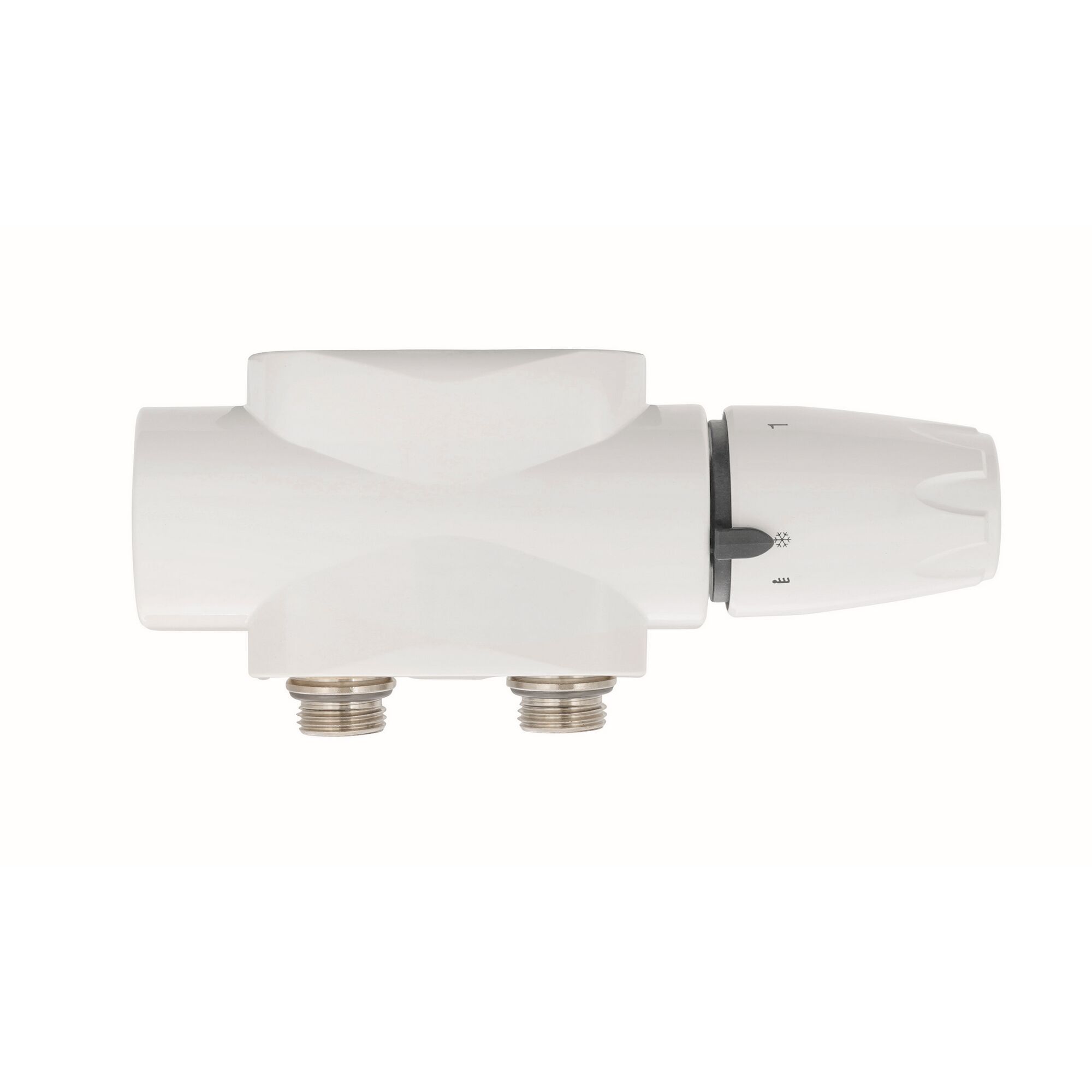 Weißer Thermostatkopf