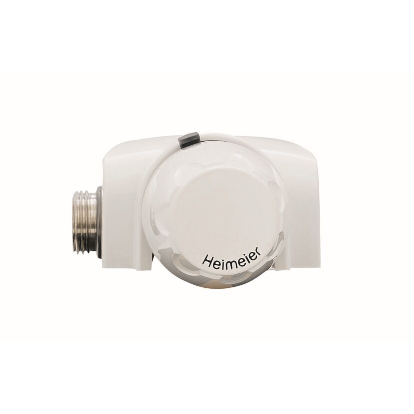 Weißer Heizkörperthermostat von Heimeier