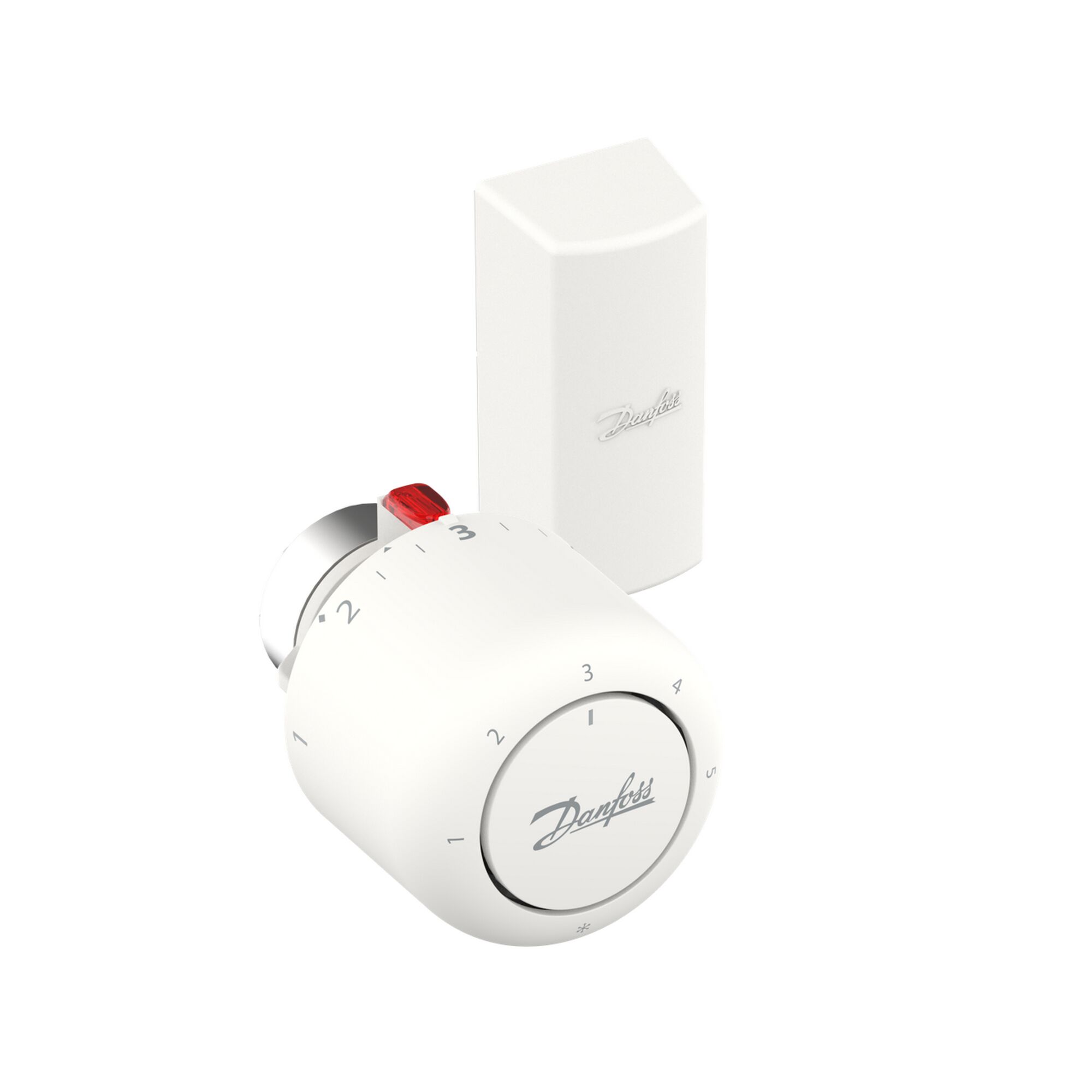 Weißer Heizkörperthermostat Danfoss