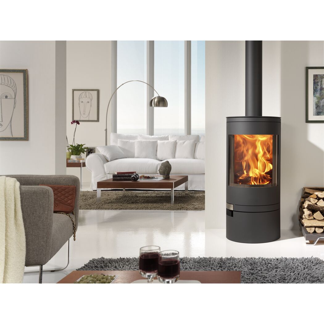 Kaminofen 'Akita' schwarz/metallic 7,4 kW