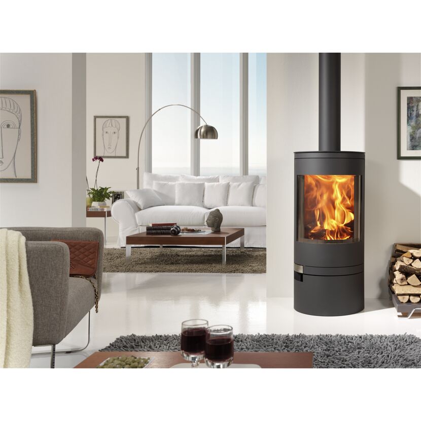 Kaminofen 'Akita' schwarz/metallic 7,4 kW