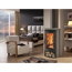 Kaminofen 'Baia Soap' schwarz/metallic 8 kW