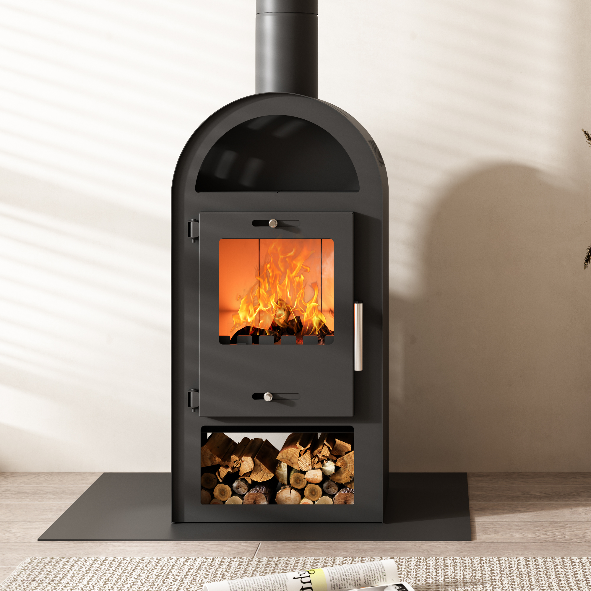 Kaminofen 'Magna 3.0' Stahl schwarz 7 kW + product picture