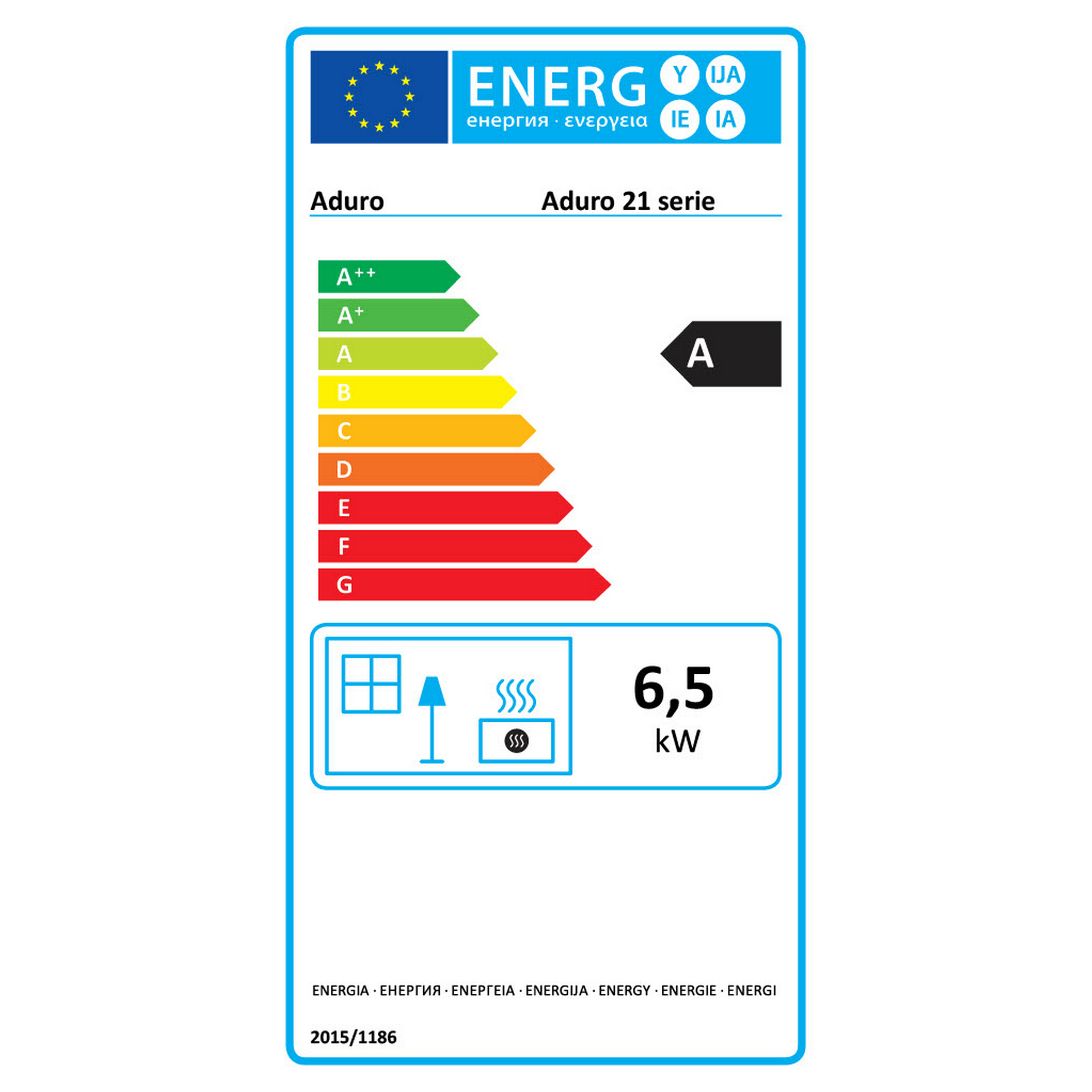 Kaminofen '21' Stahl 6,5 kW + product picture