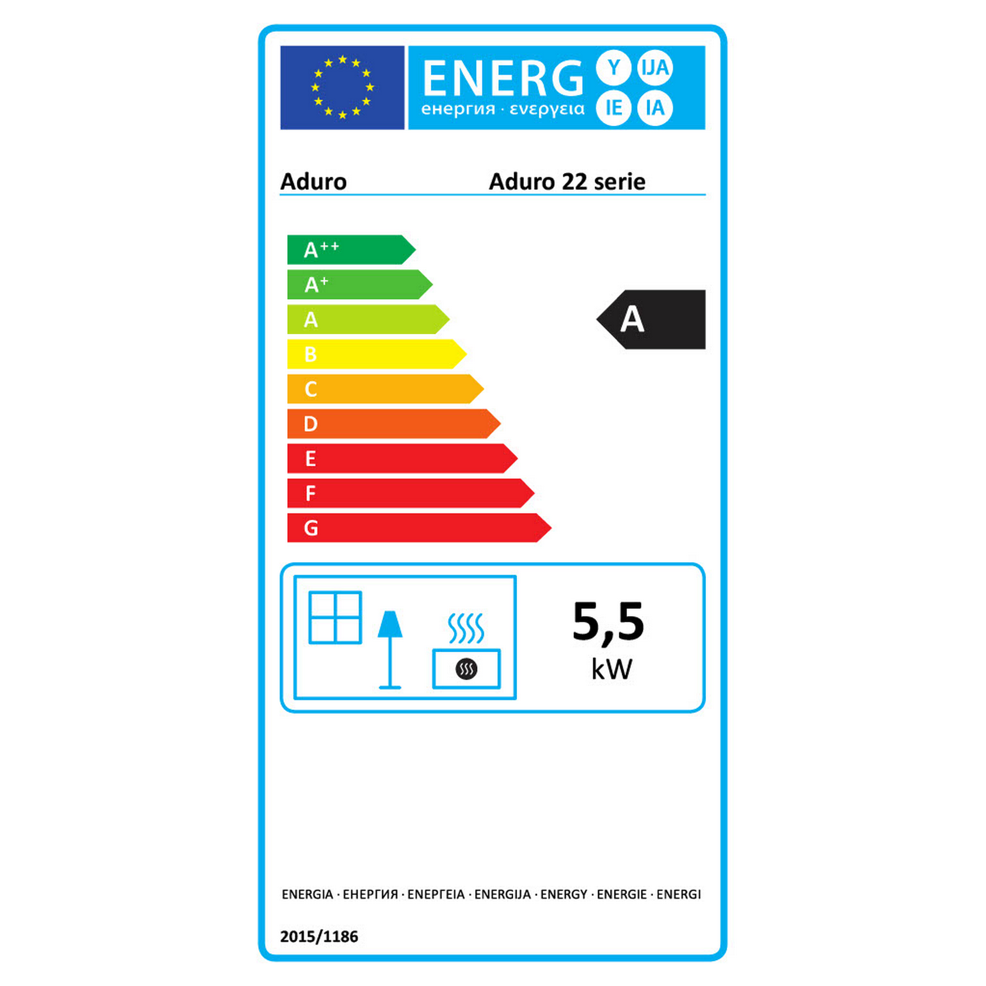 Kaminofen '22.4 Lux' Stahl 5,5 kW + product picture