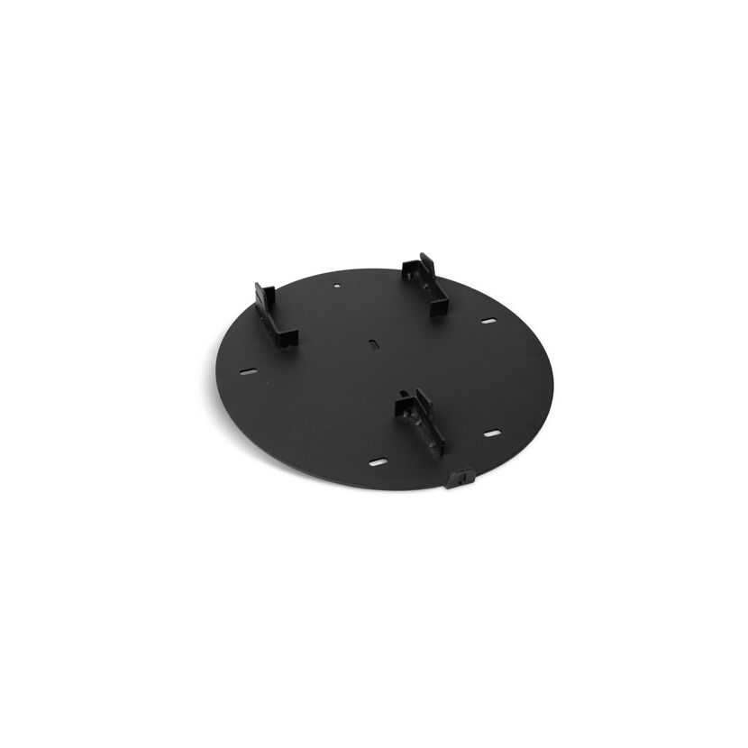 Schwarze Wandhalterung