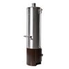 Badeofen druckfest silber/braun 100 l, mit Mischbatterie 146,5 cm