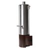 Badeofen druckfest silber/braun 100 l, mit Mischbatterie 146,5 cm