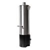 Badeofen druckfest silber/schwarz 100 l, mit Mischbatterie 146,5 cm