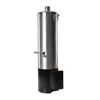 Badeofen druckfest silber/schwarz 100 l, mit Mischbatterie 146,5 cm