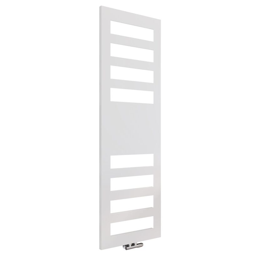Weißer Designheizkörper mit Sprossen