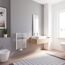 Modernes Badezimmer mit Designheizkörper
