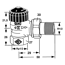 Thermostat-Eck-Ventilunterteil 1,5 Zoll