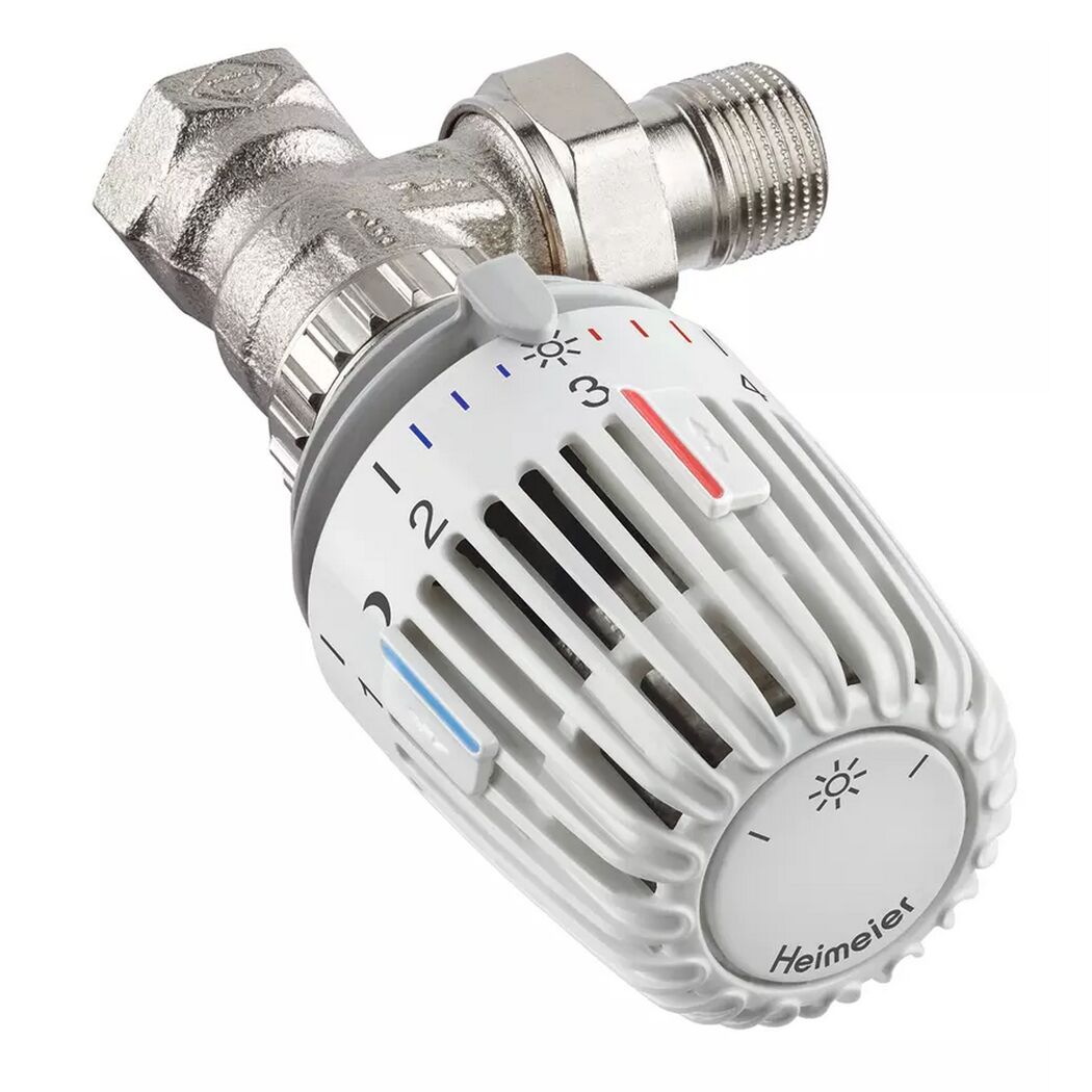 Thermostatventil-Set 1/2" vernickelt