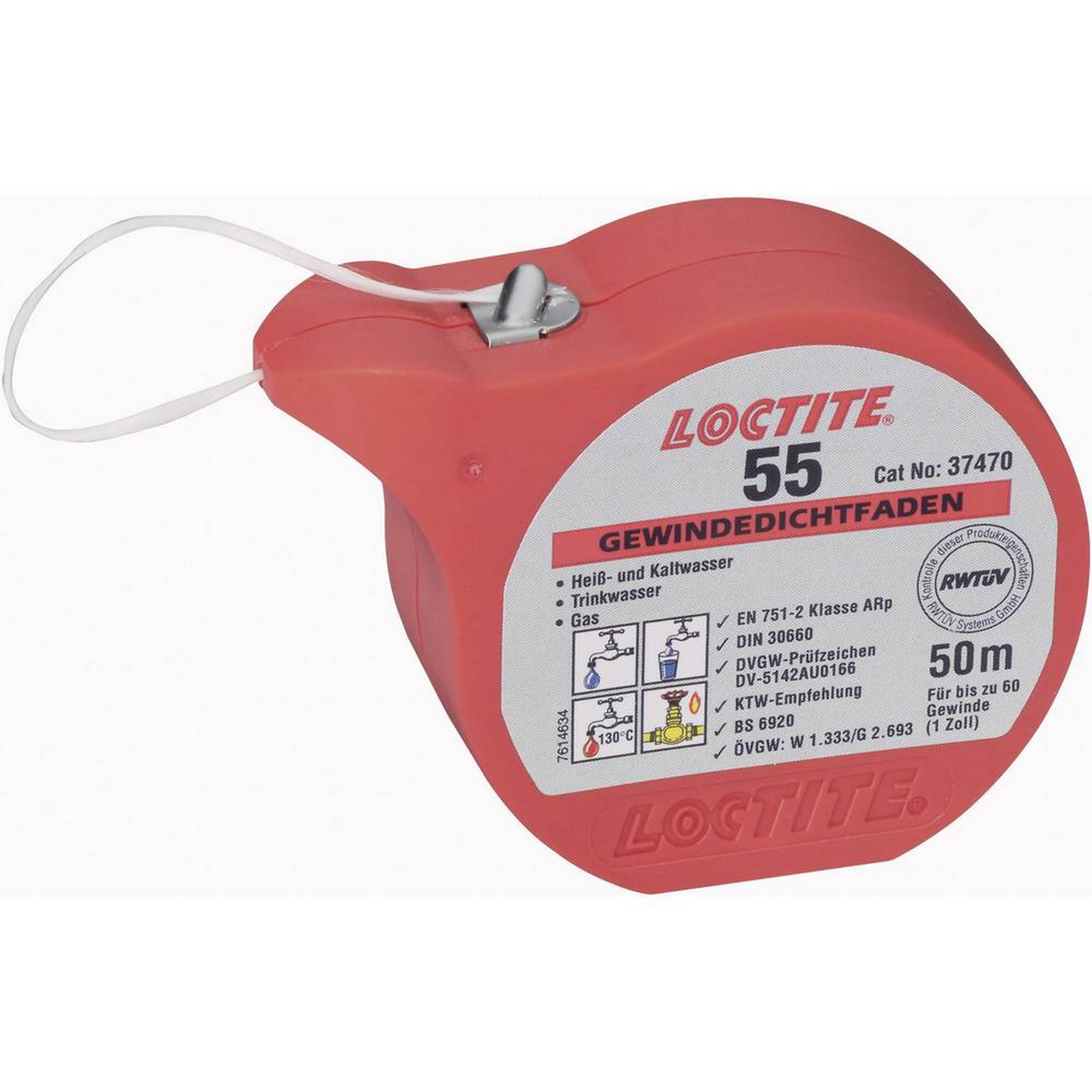Gewindedichtfaden 'Loctite 55' in Dose 50 m