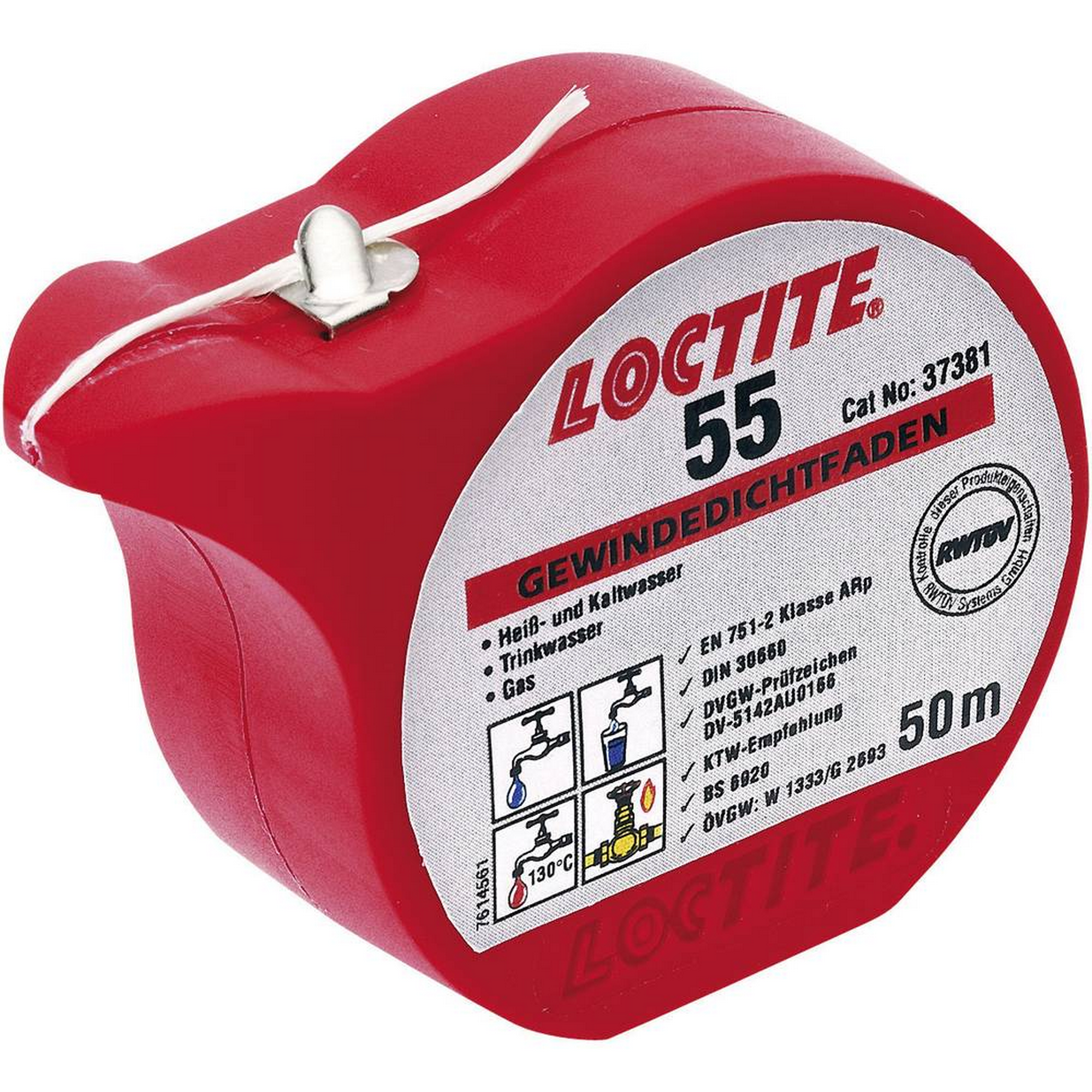 Gewindedichtfaden 'Loctite 55' in Dose 50 m