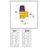 Membran-Sicherheitsventil 1/2 x 3/4 Zoll 2,5 bar