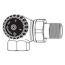 Thermostat-Eck-Ventilunterteil 1/2 Zoll