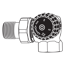 Thermostat-Eck-Ventilunterteil 1/2 Zoll