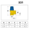 Membran-Sicherheitsventil 1/2 x 3/4 Zoll 6 bar