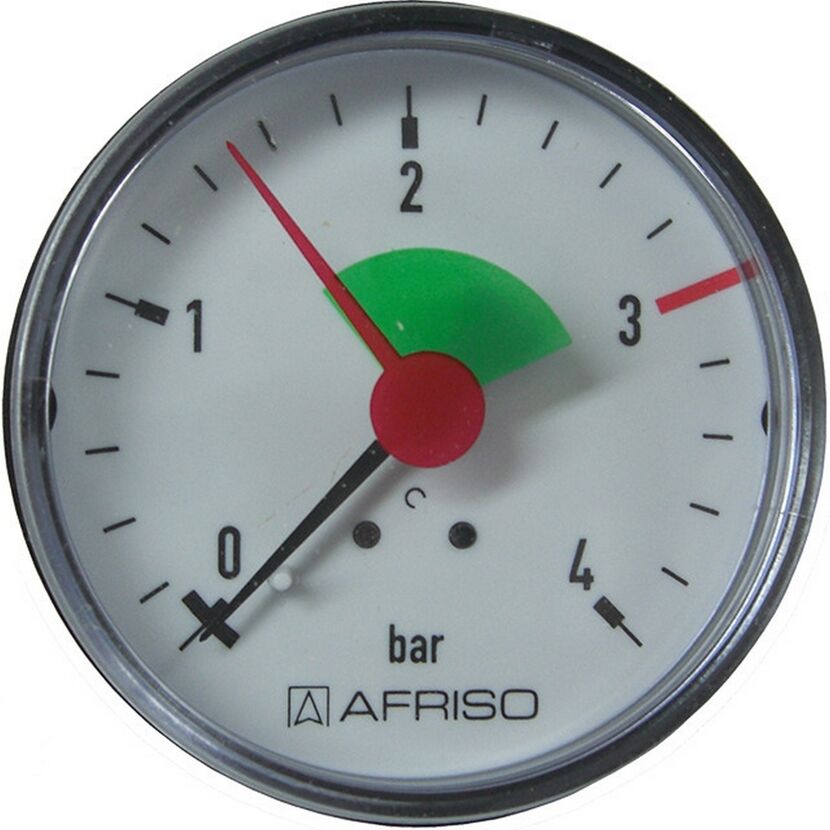 Manometer Messing/Kunststoff 3/8 Zoll