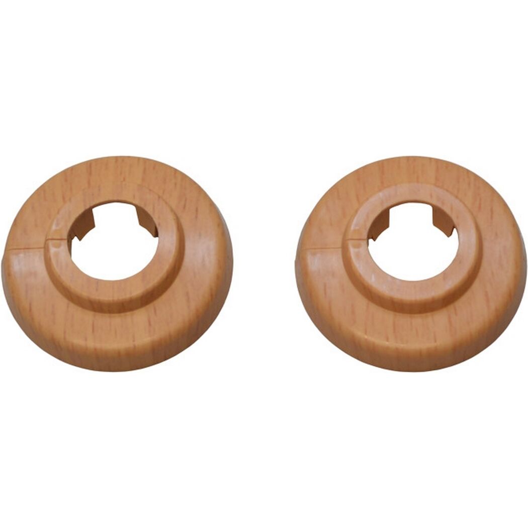 Klapprosette buchefarben Ø 15 mm 2 Stück