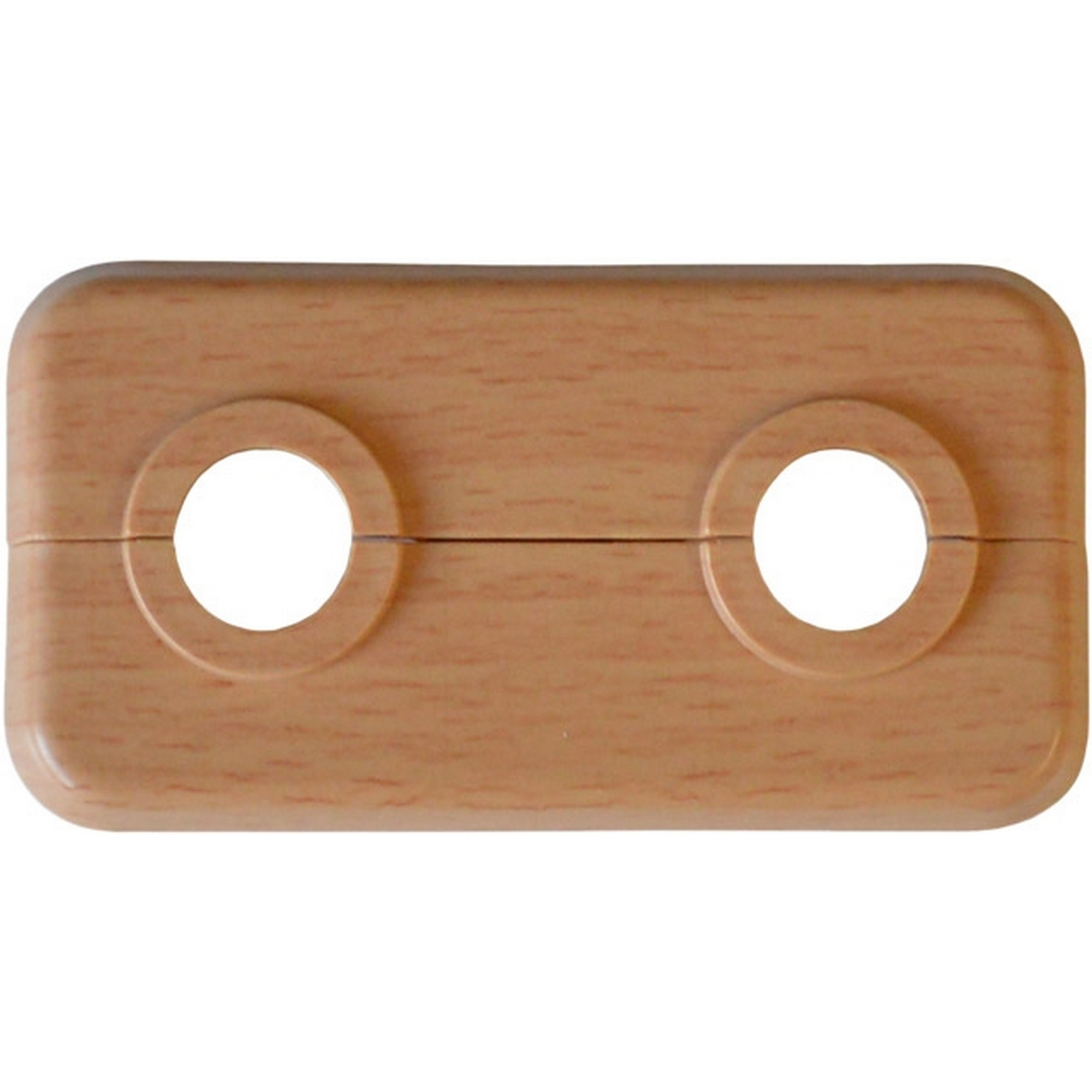 Doppelklapprosette buchefarben Ø 15 x 50 mm 2 Stück