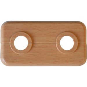 Doppelklapprosette buchefarben Ø 15 x 50 mm 2 Stück