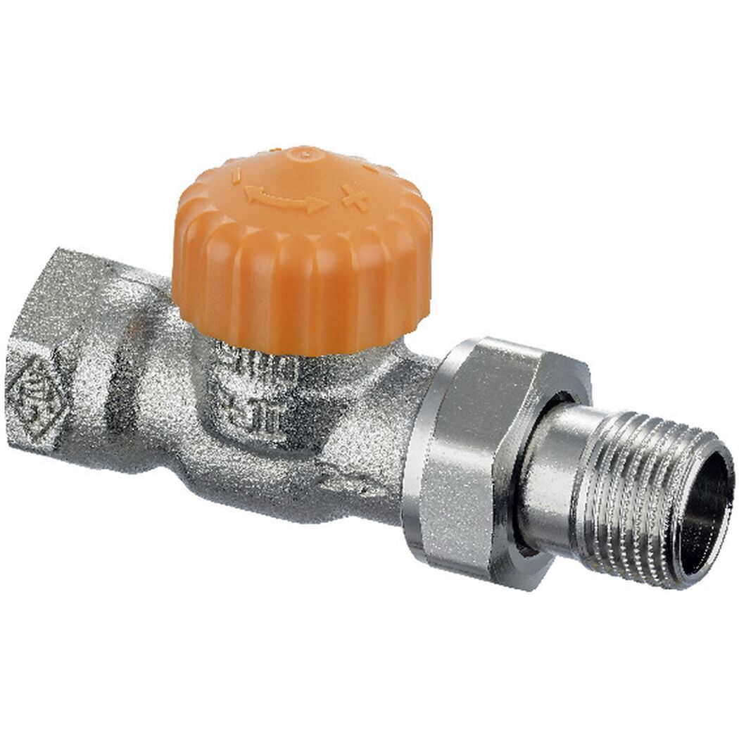 Thermostat-Ventilunterteil 'Eclipse' vernickelt DG DN-15