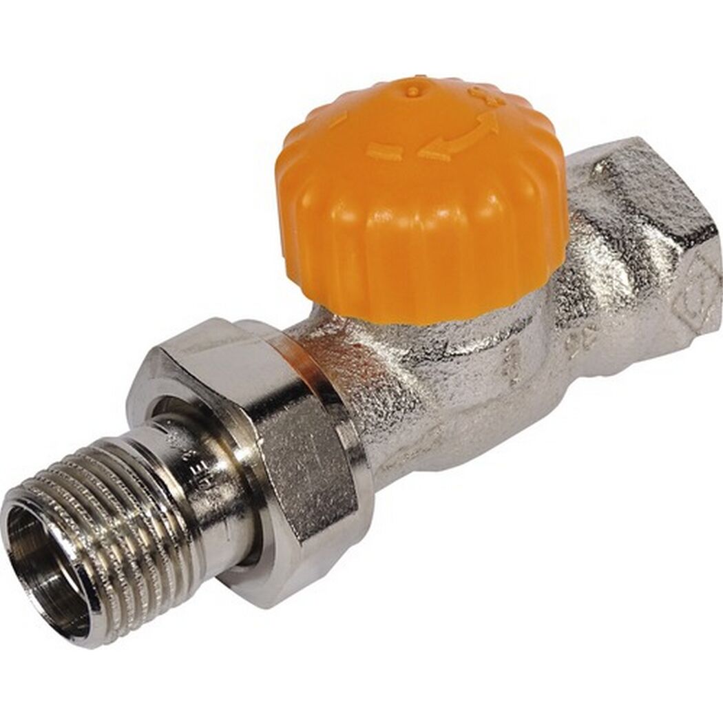 Thermostat-Ventilunterteil 'Eclipse' vernickelt DG DN-15