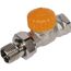 Thermostat-Ventilunterteil 'Eclipse' vernickelt DG DN-15