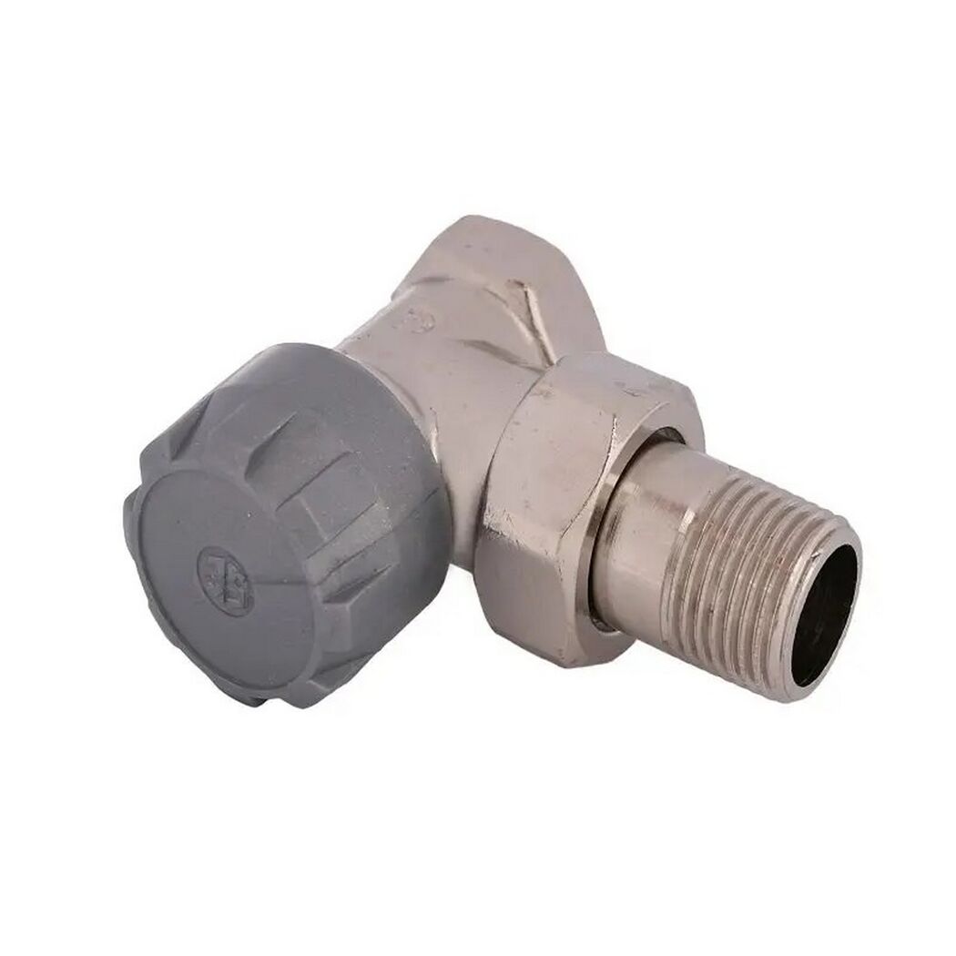 Eck-Thermostatventil-Set 21,3 mm (1/2") mit Thermostatkopf