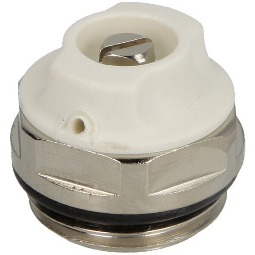 Entlüftungsstopfen vernickelt 1/4" 5 mm mit Sattel