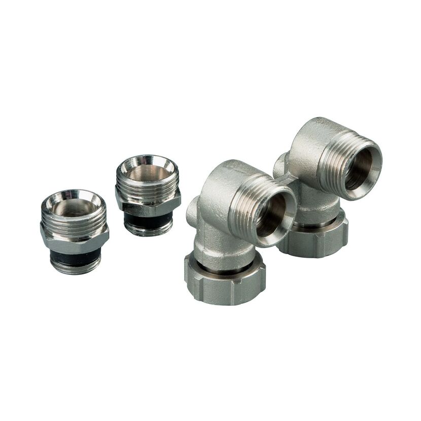 Doppelkugelhahn 21,3 mm 1/2" E-Form 2-Rohrsystem
