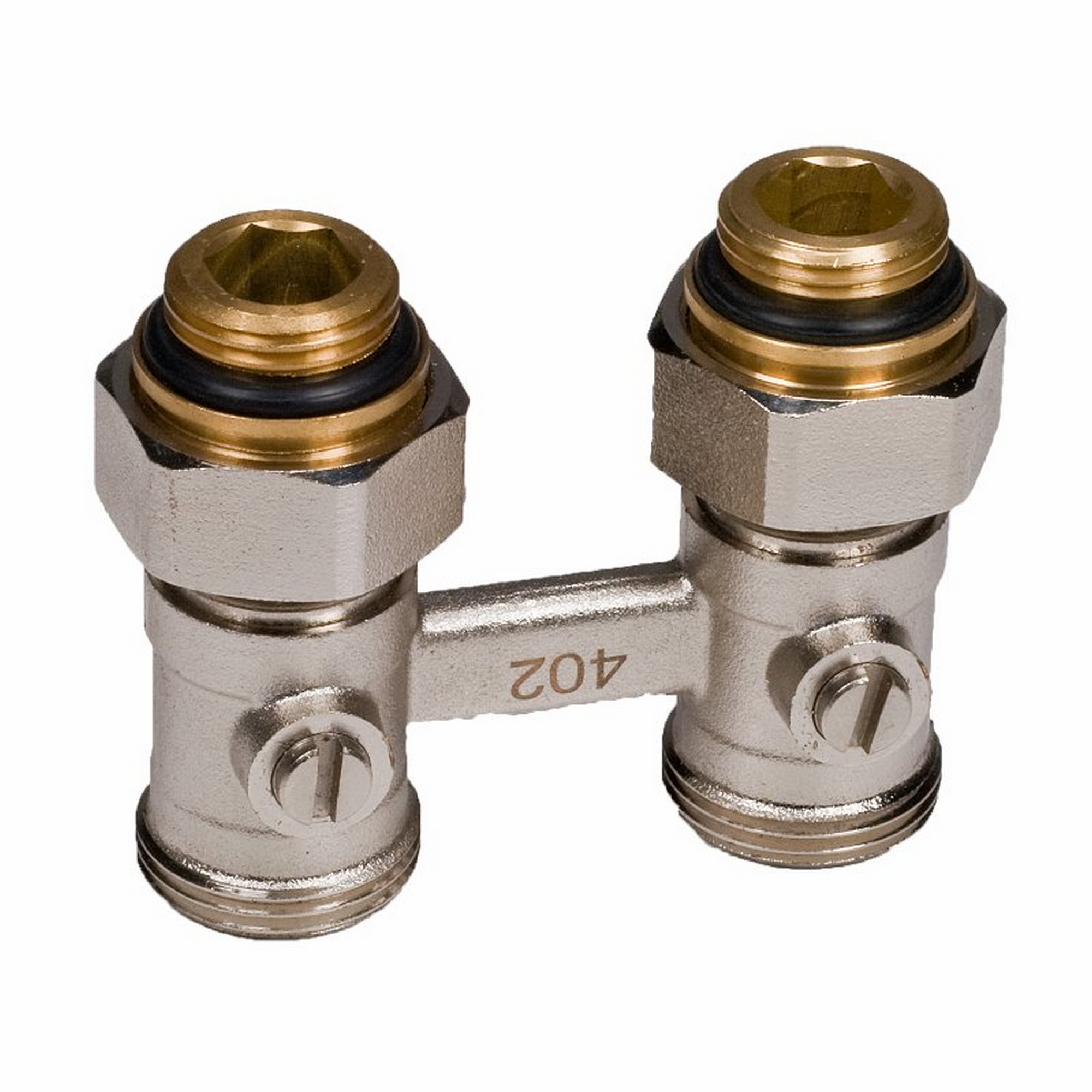 Hahnblock für Ventilheizkörper DG-Form mit Sattel