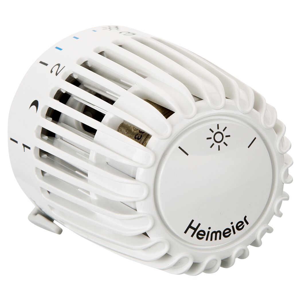 Weißer Heizkörperthermostat von Heimeier