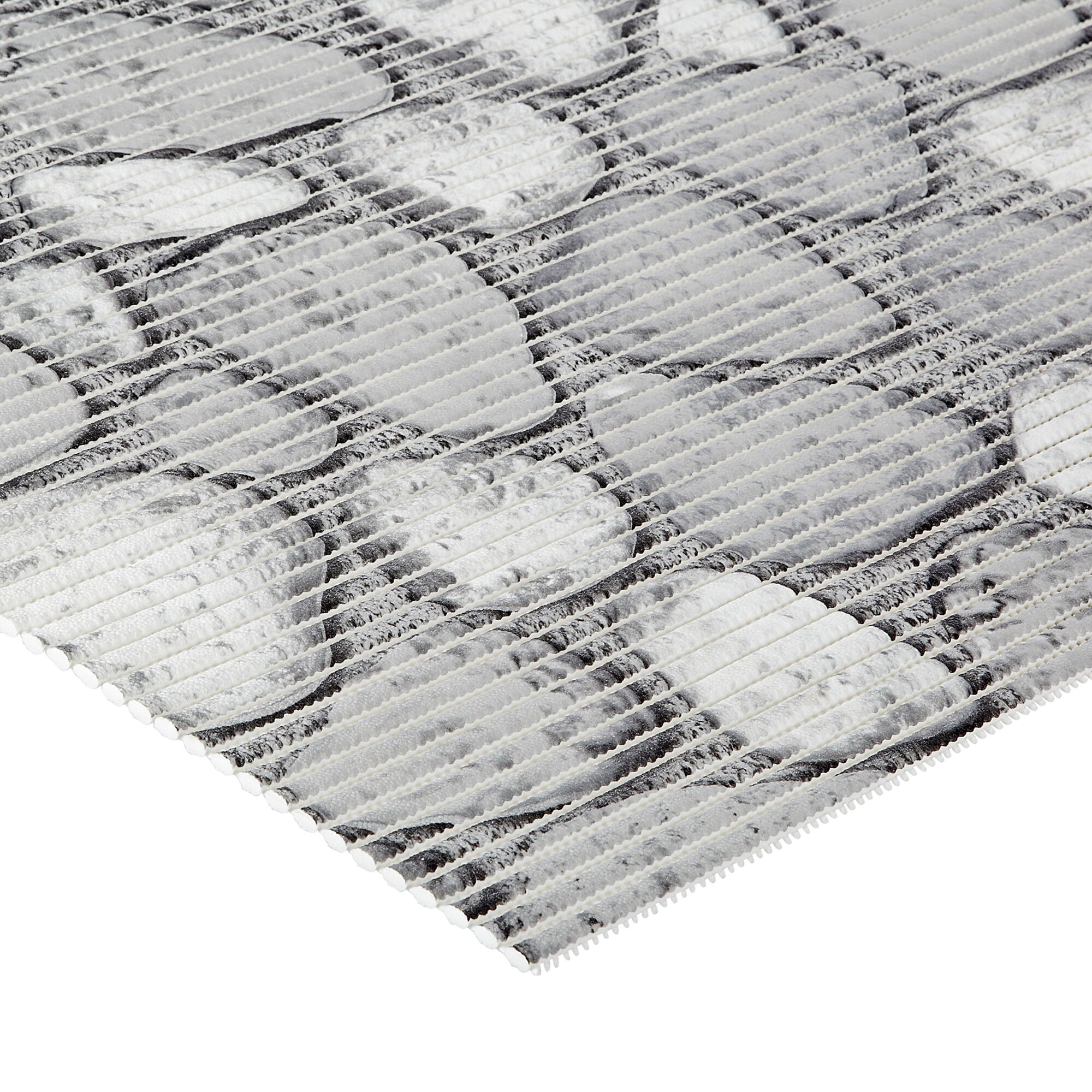 Graue Fußmatte mit Steinmuster