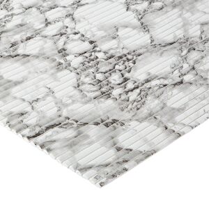 Matte "Comfort" Marmor-Optik weiß-grau 200 x 65 cm
