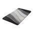 Grauer Badteppich Ocean mit Wellenmuster