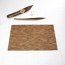 Holzvorleger 'Bamboo' braun 60 x 90 cm