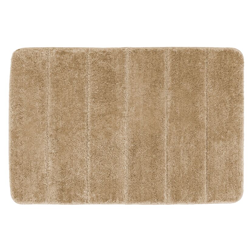 Badteppich 'Steps Sand', 60 x 90 cm, Mikrofaser, beige