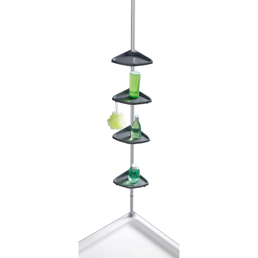 Teleskop-Duschecke Compact silber
